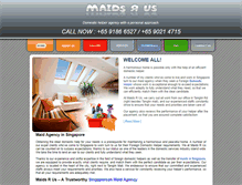 Tablet Screenshot of maids-rus.com